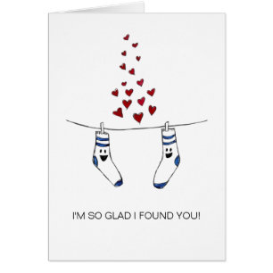 Wiedervereinigte Socken Funny Romantic Watercolor 