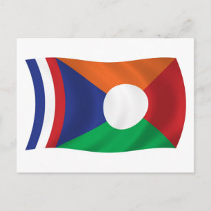 Wiedervereinigungs-Flagge Postkarte