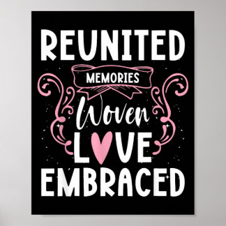 Wiedervereinte Erinnerungen Verwobene Liebe Umarme Poster