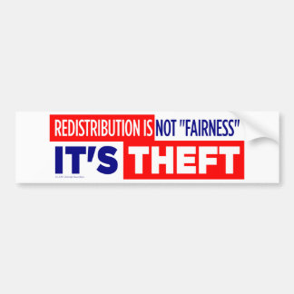 Wiederverteilung ist Diebstahl Autoaufkleber