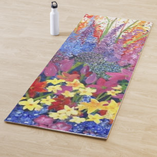 Wiederverwendbare Alaskan Wildblume Yoga Mat Yogamatte