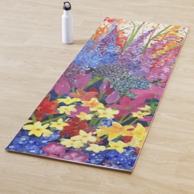 Wiederverwendbare Alaskan Wildblume Yoga Mat Yogamatte (Beispiel)