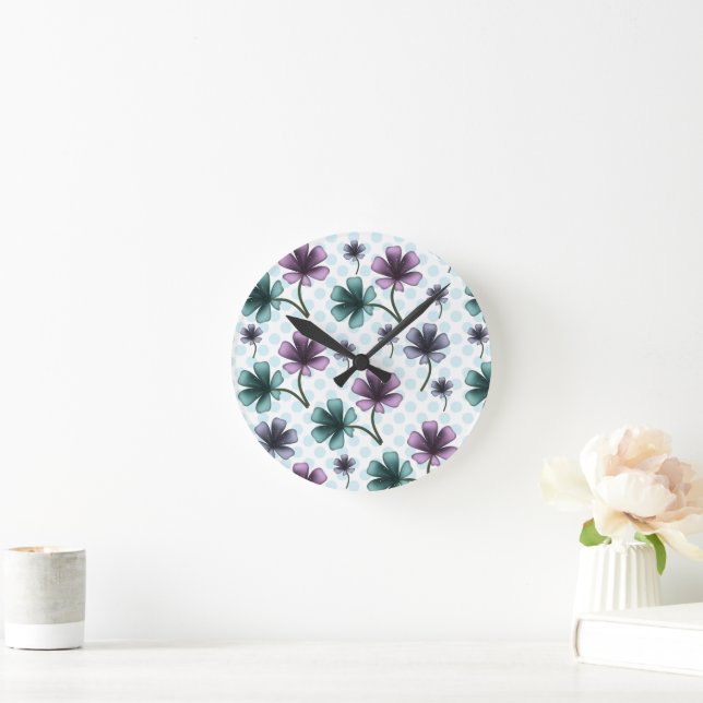 Wiederverwendbare Einkaufstasche Runde Wanduhr (Zuhause)
