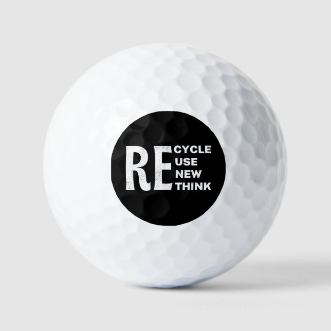 Wiederverwendbare Lebensmitteltasche Golfball (Vorderseite)