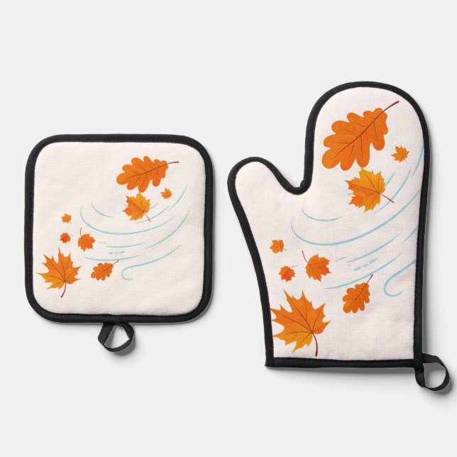Wiederverwendbare Lebensmitteltasche Ofenhandschuh & Topflappen-Set (Vorderseite)