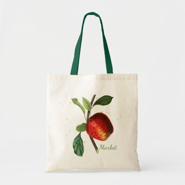 Wiederverwendbare Red Apple-Tasche Tragetasche (Vorne)