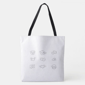 Wiederverwendbare Schulter-Tasche - Hübsche ästhet