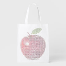 Wiederverwendbare Tasche Imitat-Querstich-Apples
