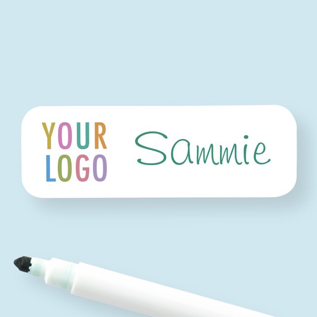 Wiederverwendbare trockene Löschen Name Tag Sicher Namensschild (MISOOK Reusable Dry Erase Name Tag with Logo)
