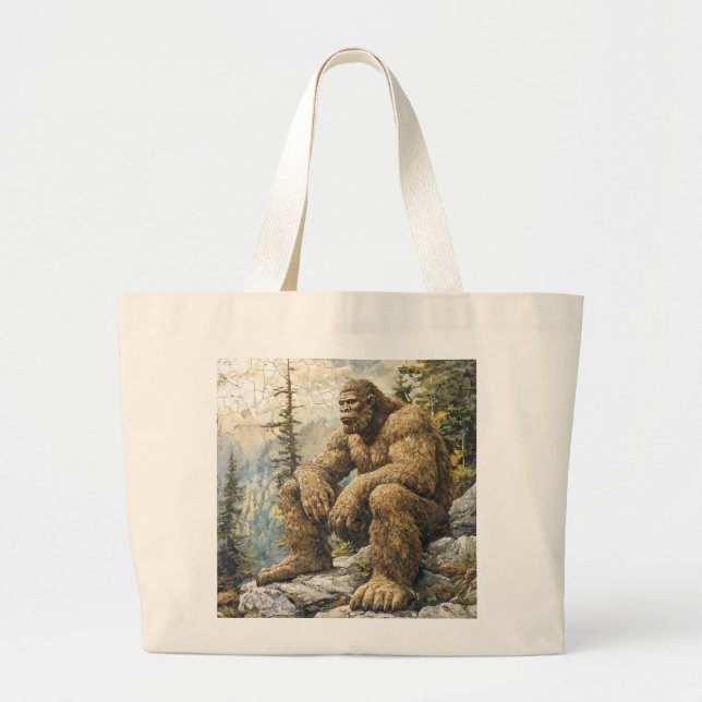 Wiederverwendbarer Bigfoot Jumbo Stoffbeutel (Vorne)