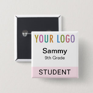 Wiederverwendbarer Schüler-Name-Tag-Button Schul-L Button