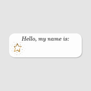 Wiederverwendbares Trockenlöschen-Name-Tag für bes Namensschild
