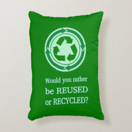 Wiederverwendung und Recycle Dekokissen