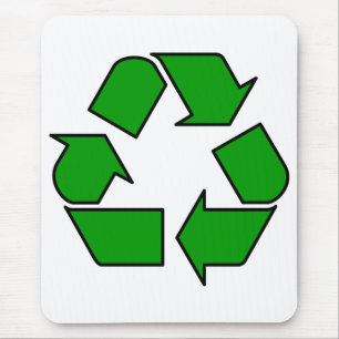 Wiederverwendung und Recycle Mousepad