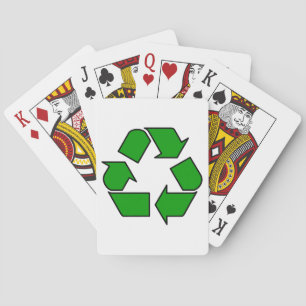 Wiederverwendung und Recycle Spielkarten