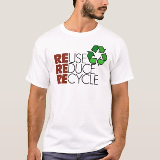 Wiederverwendung verringern recyceln T - Shirt