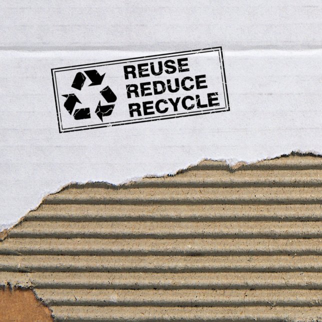 Wiederverwendung, Verringerung, Recycle, Gummistempel (Von Creator hochgeladen)
