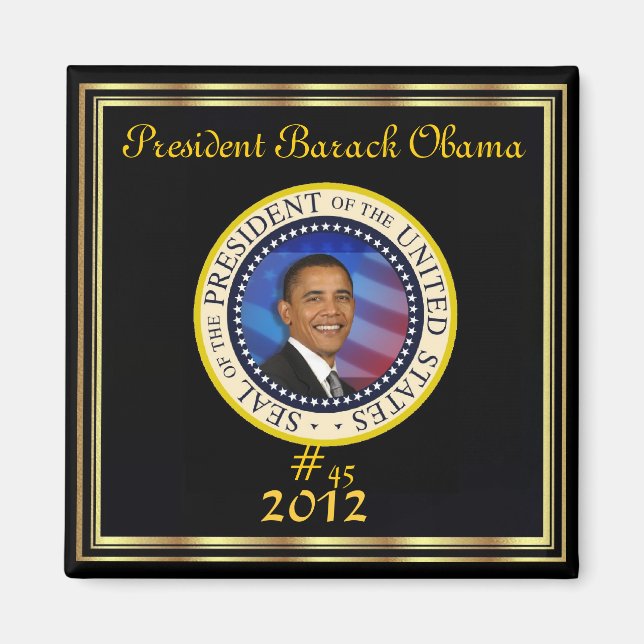 WIEDERWACHSENPRÄSIDENT OBAMA 2012 MAGNET (Vorne)