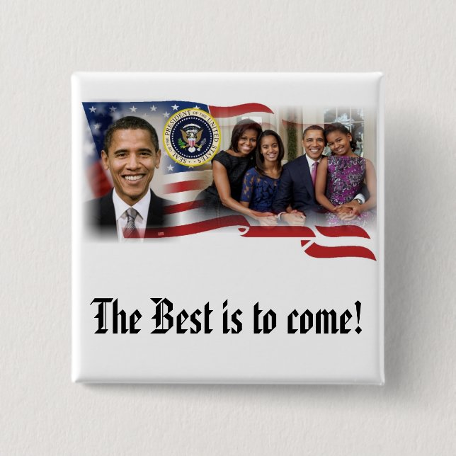 Wiederwahl 2012 Präsidenten-Obama Button (Vorderseite)