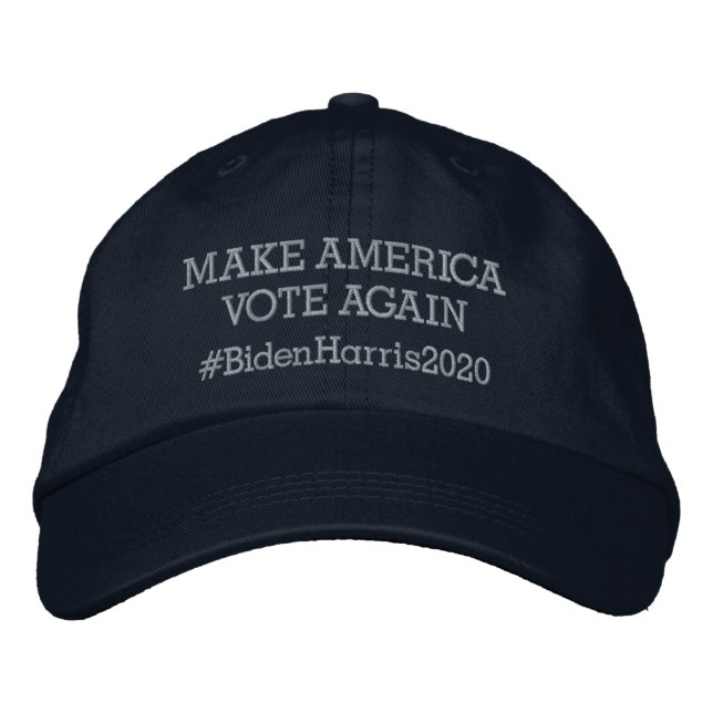 Wiederwahl in Amerika #BidenHarris20 Bestickte Baseballkappe (Vorderseite)
