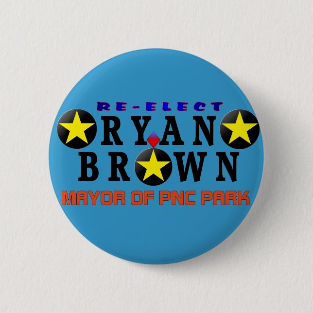 Wiederwahl-Kampagnen-Knopf Ryans Brown Button (Vorderseite)