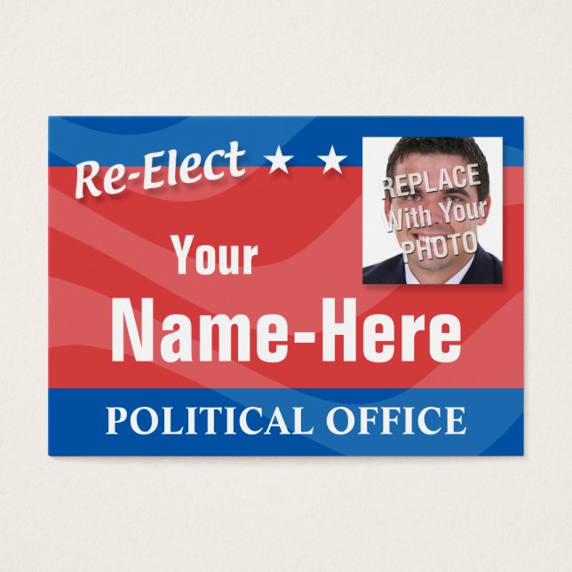 Wiederwahl - Politische Kampagne (Vorderseite)