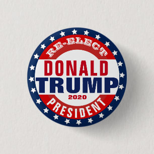 Wiederwahl von Donald Trump für Präsident Button
