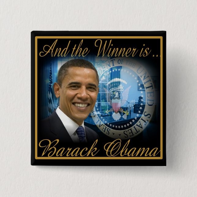 Wiederwahl von Präsident Obama 2012 Button (Vorderseite)