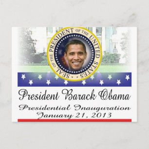 Wiederwahl von Präsident Obama 2012 Postkarte