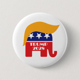 Wiederwahl von Präsident Trump 2028 3. Amtszeit Button