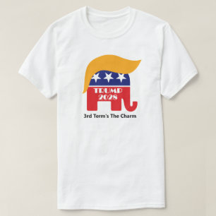 Wiederwahl von Präsident Trump 2028 3. Amtszeit: D T-Shirt