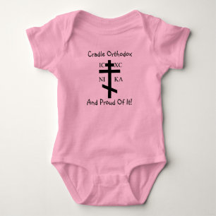 Wiege orthodox und stolz auf sie! baby strampler