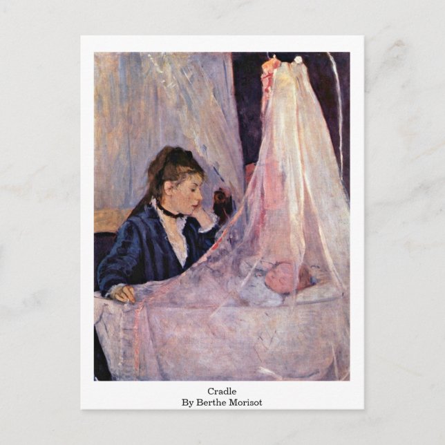 Wiege von Berthe Morisot Postkarte (Vorderseite)