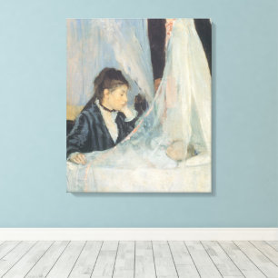 Wiege von Berthe Morisot, Vintage Impressionismus Leinwanddruck