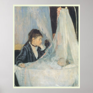 Wiege von Berthe Morisot, Vintage Impressionismus Poster