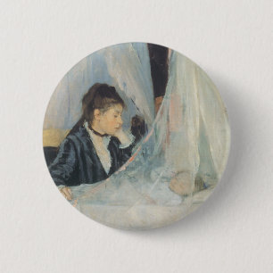 Wiege von Berthe Morisot, Vintager Impressionismus Button