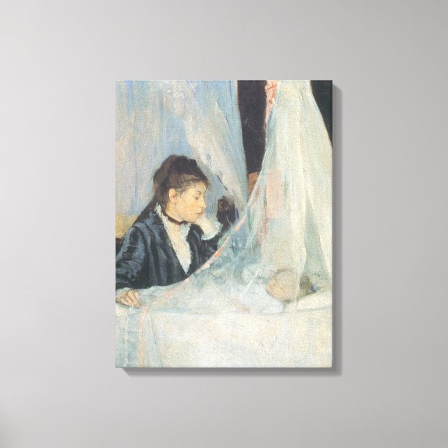 Wiege von Berthe Morisot, Vintager Impressionismus Leinwanddruck (Vorderseite)