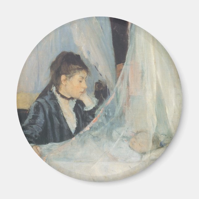 Wiege von Berthe Morisot, Vintager Impressionismus Magnet (Vorne)