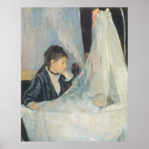 Wiege von Berthe Morisot, Vintager Impressionismus Poster