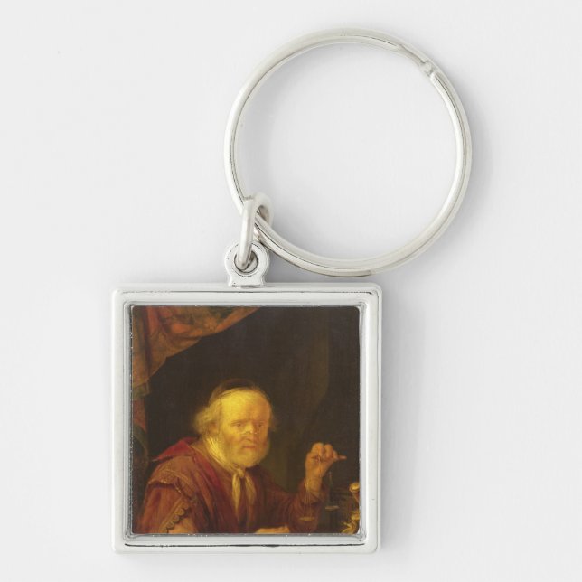 Wiegen des Goldes Schlüsselanhänger (Vorne)