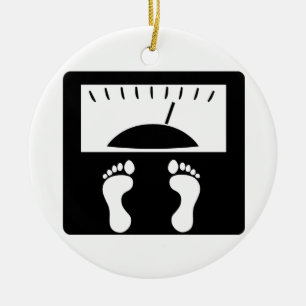 Wiegende Skalen Keramik Ornament