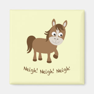 Wieher, Wieher, Wieher! Süßes Pferd Magnet