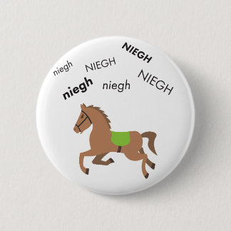 Wiehern-Pferd niedliches Emoji Button