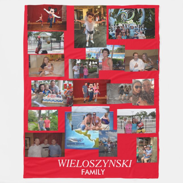 Wieloszynski Familiendecke Fleecedecke (Vorderseite)