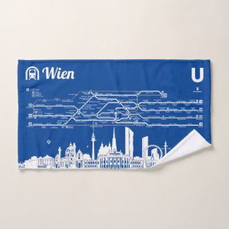 " Wien: 2019/heute - U-Bahn Plan Handtuch