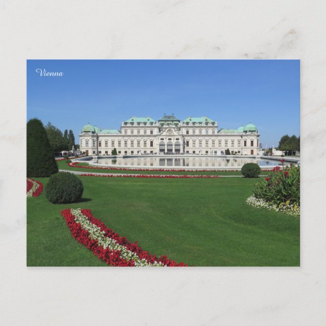 Wien Belvedere, Österreich Postkarte (Vorderseite)
