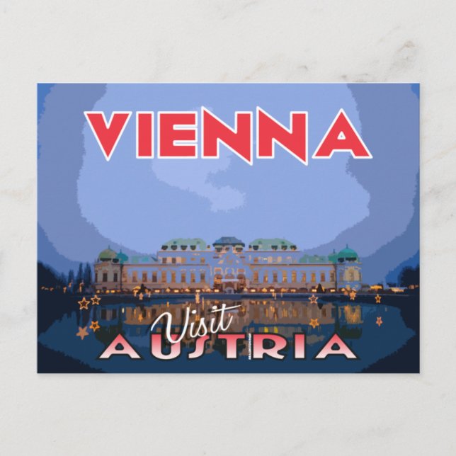 Wien, Besuch Österreich Postkarte (Vorderseite)