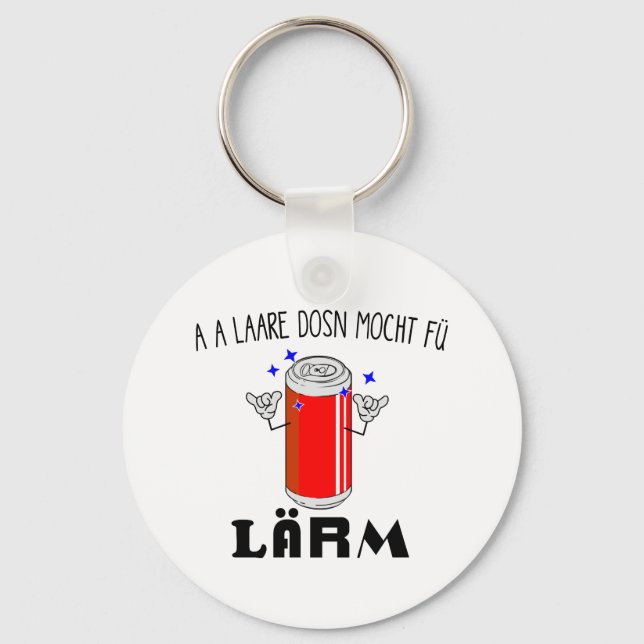 Wien Dialekt Eine leere Dose Sarkasmus Schlüsselanhänger (Vorderseite)