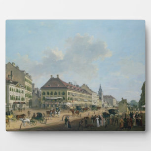Wien, die Promenade, 1824 (Öl auf Leinwand) Fotoplatte