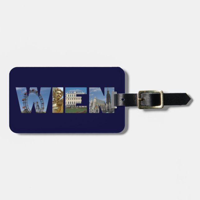 Wien Gepäckanhänger (Vorderseite horizontal)